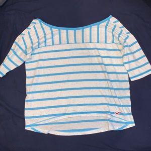 Off-the Shoulder Striped Crop Top NEW